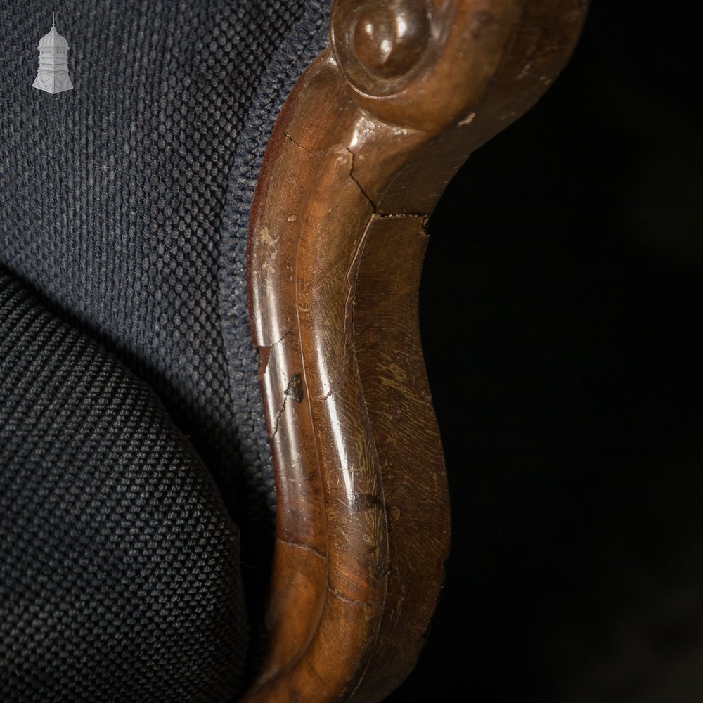 Rococo / Louis XV Style Sofa with Carved Swan Detail