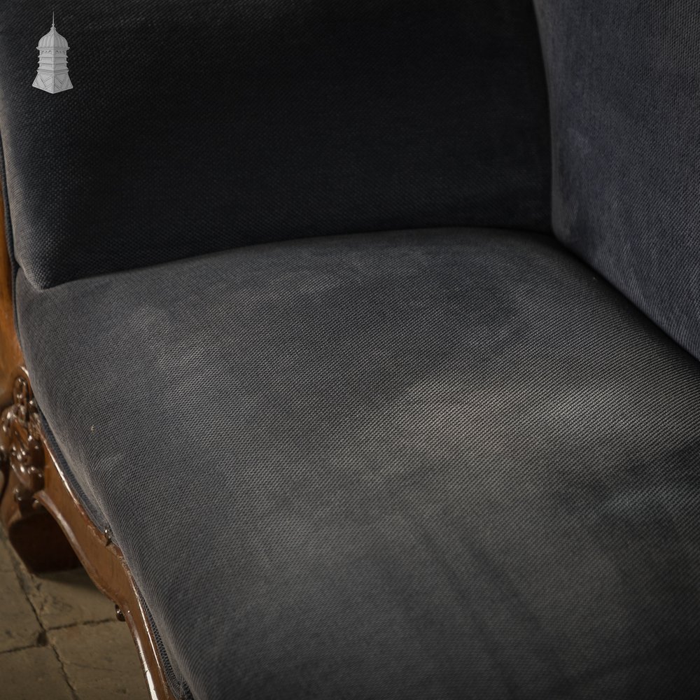 Rococo / Louis XV Style Sofa with Carved Swan Detail