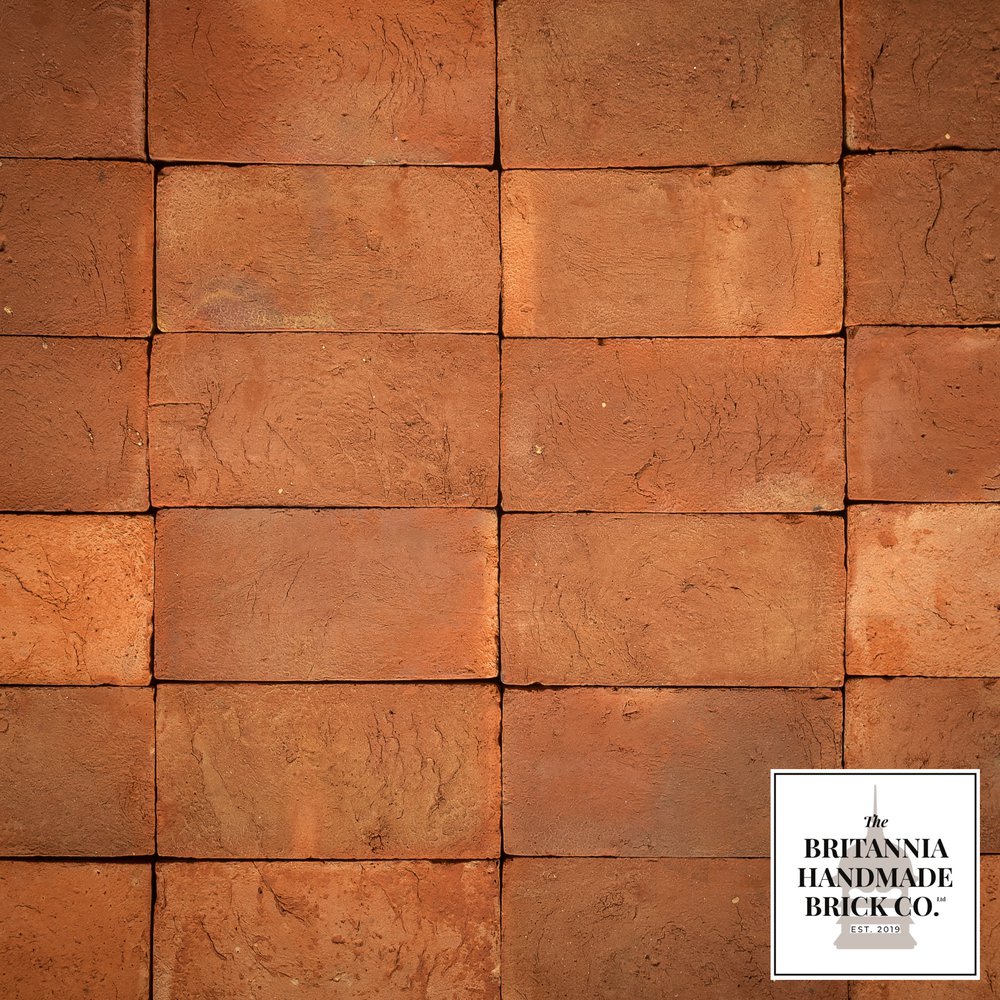 10 x 5" Handmade Red Floor Brick, 254 x 127 x 40mm