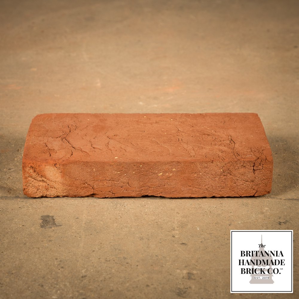 10 x 5" Handmade Red Floor Brick, 254 x 127 x 40mm