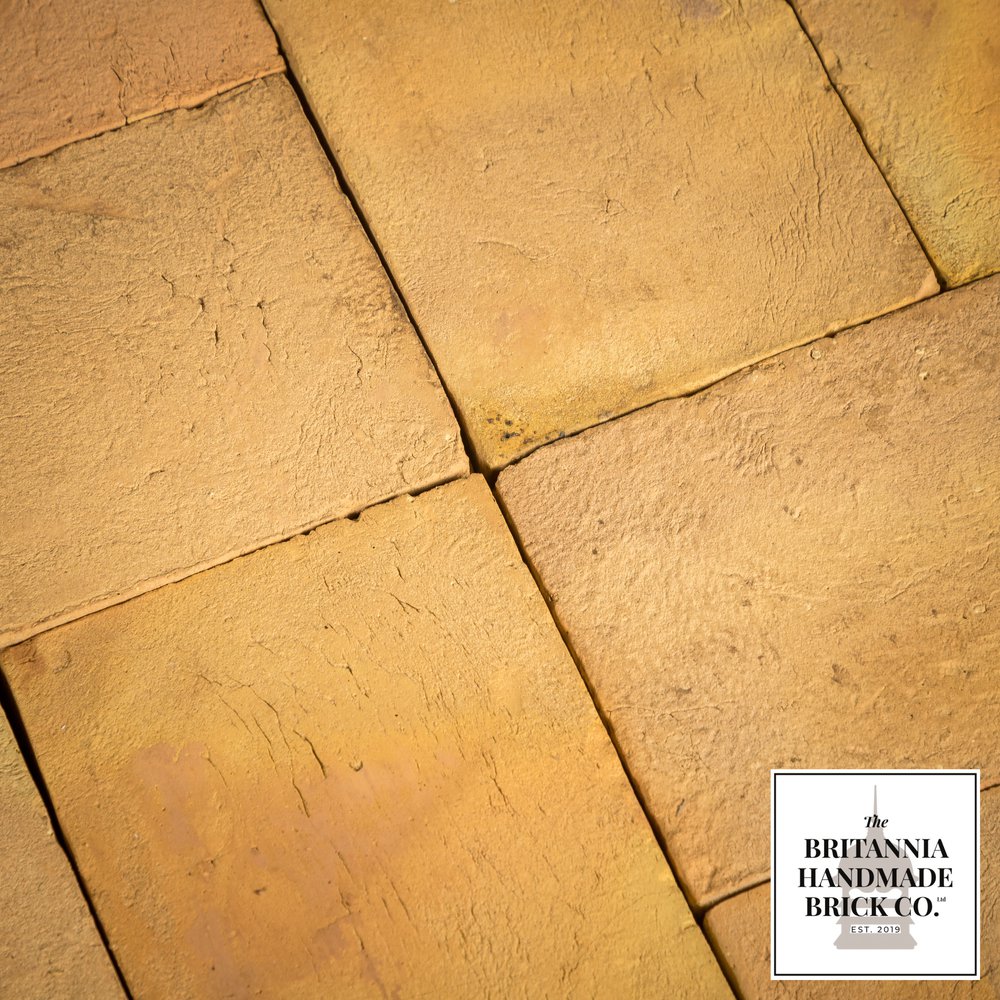 12 x 6" Buff Floor Brick, Period Style Handmade Paver