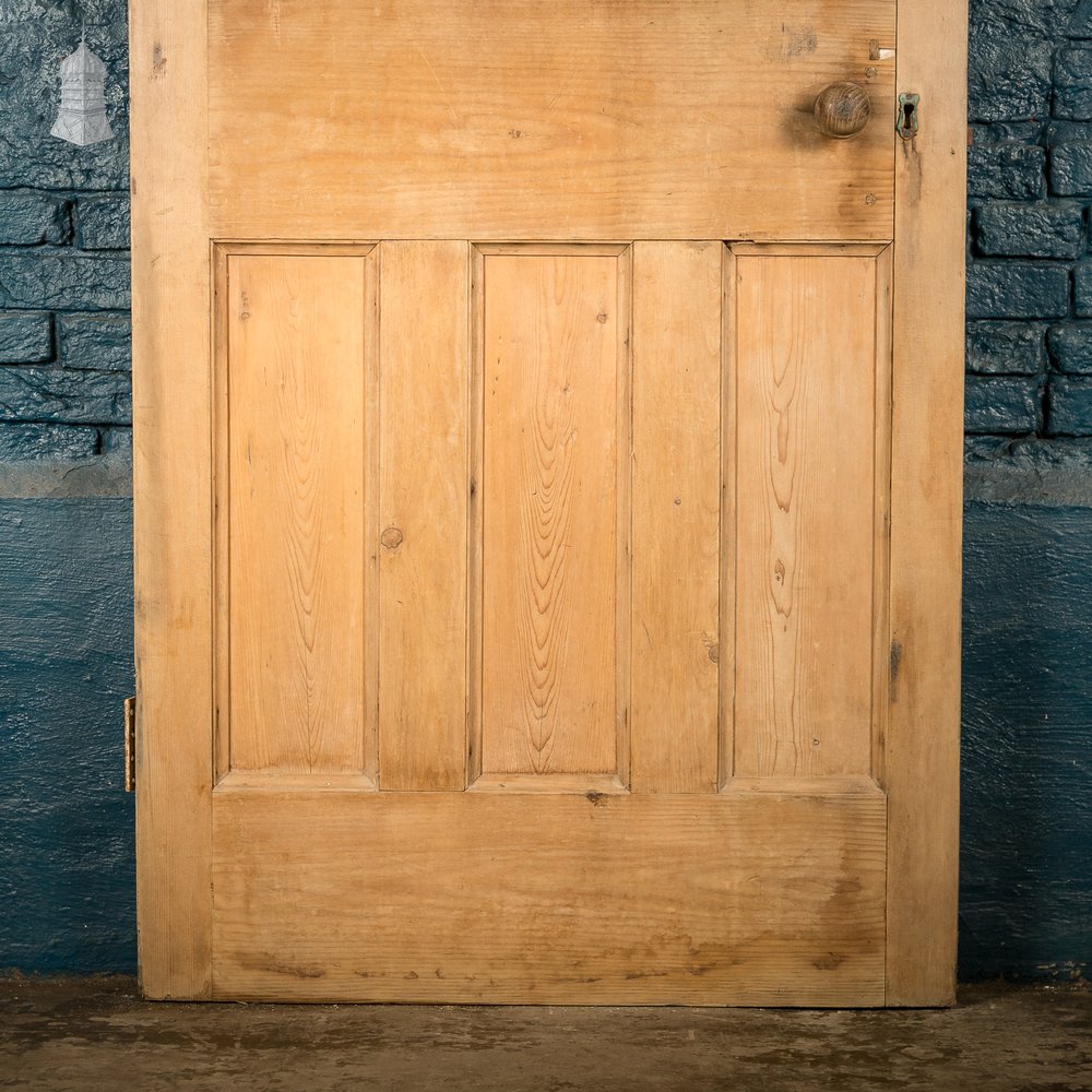 6-Panel Pine Door – Moulded Panels, Rustic Finish