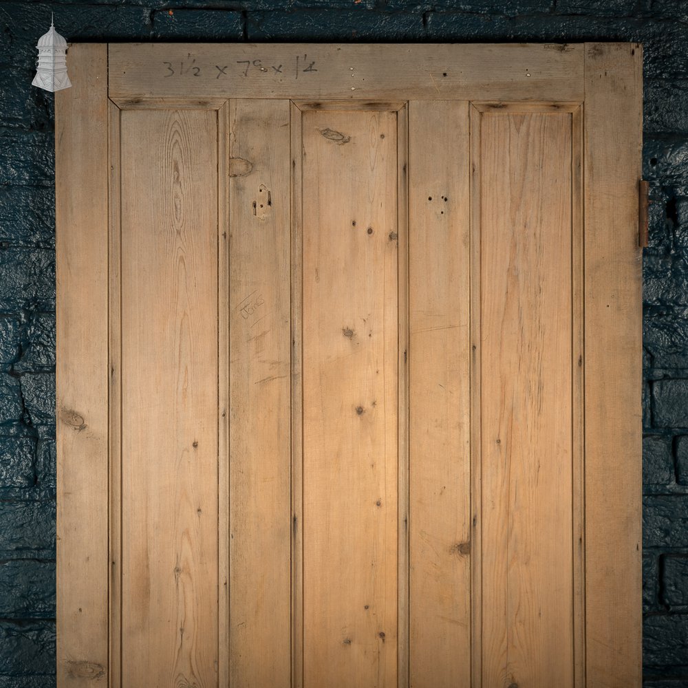 6-Panel Pine Door – Moulded Panels, Rustic Finish