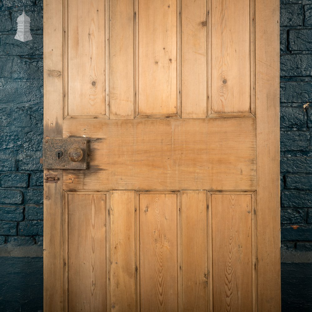 6-Panel Pine Door – Moulded Panels, Rustic Finish