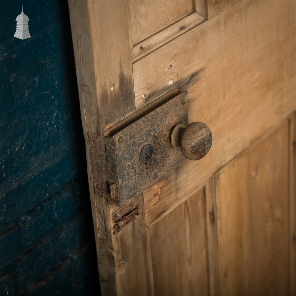 6-Panel Pine Door – Moulded Panels, Rustic Finish
