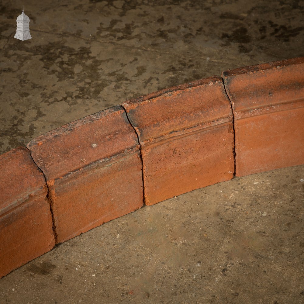 Arched Header Bricks, Batch of 35 Reclaimed Red Bricks