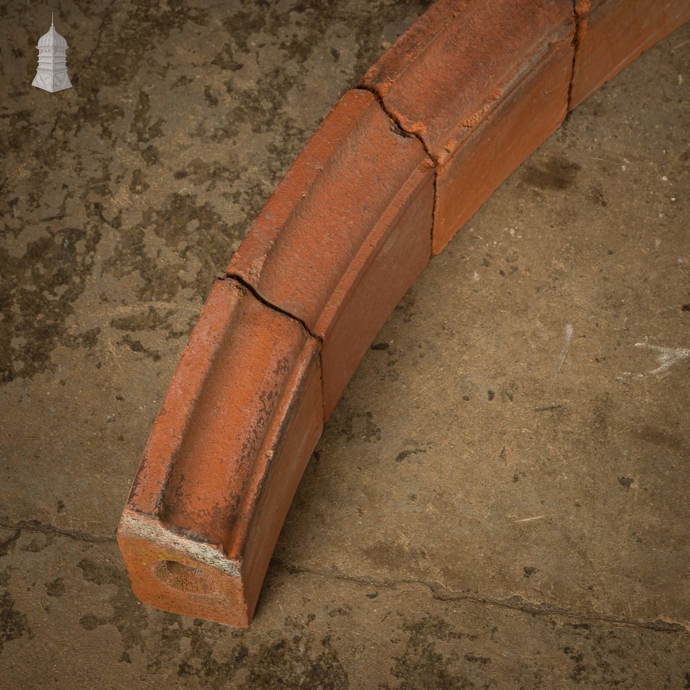 Arched Header Bricks, Batch of 35 Reclaimed Red Bricks