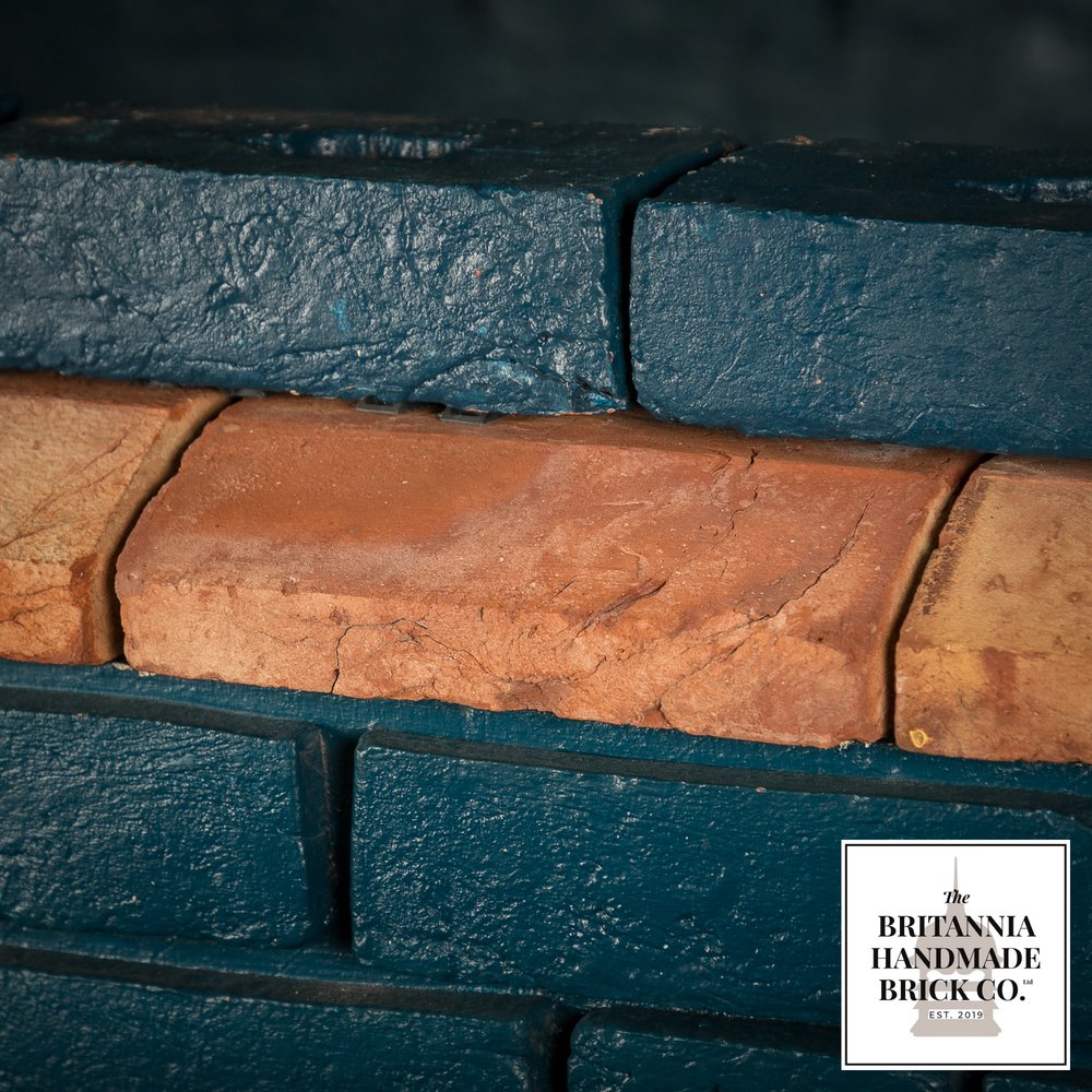 2 1/2" Plinth Stretcher Handmade Red Brick, Period Style Plinth Bricks