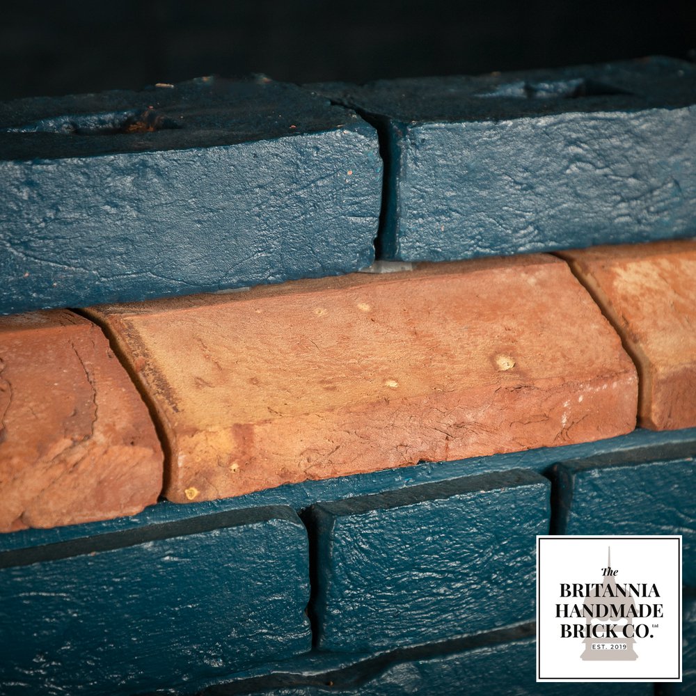 2 1/2" Plinth Stretcher Handmade Red Brick, Period Style Plinth Bricks