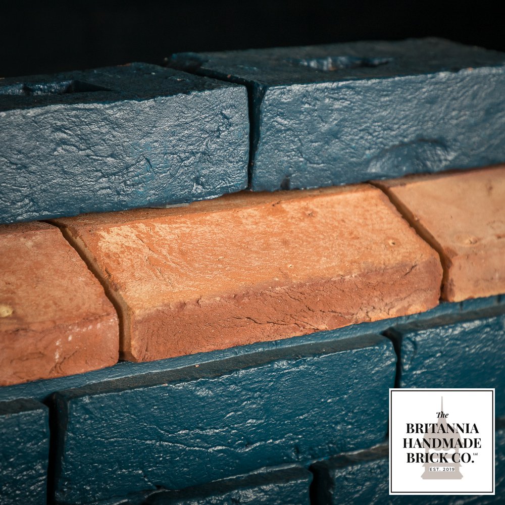 2 1/2" Plinth Stretcher Handmade Red Brick, Period Style Plinth Bricks