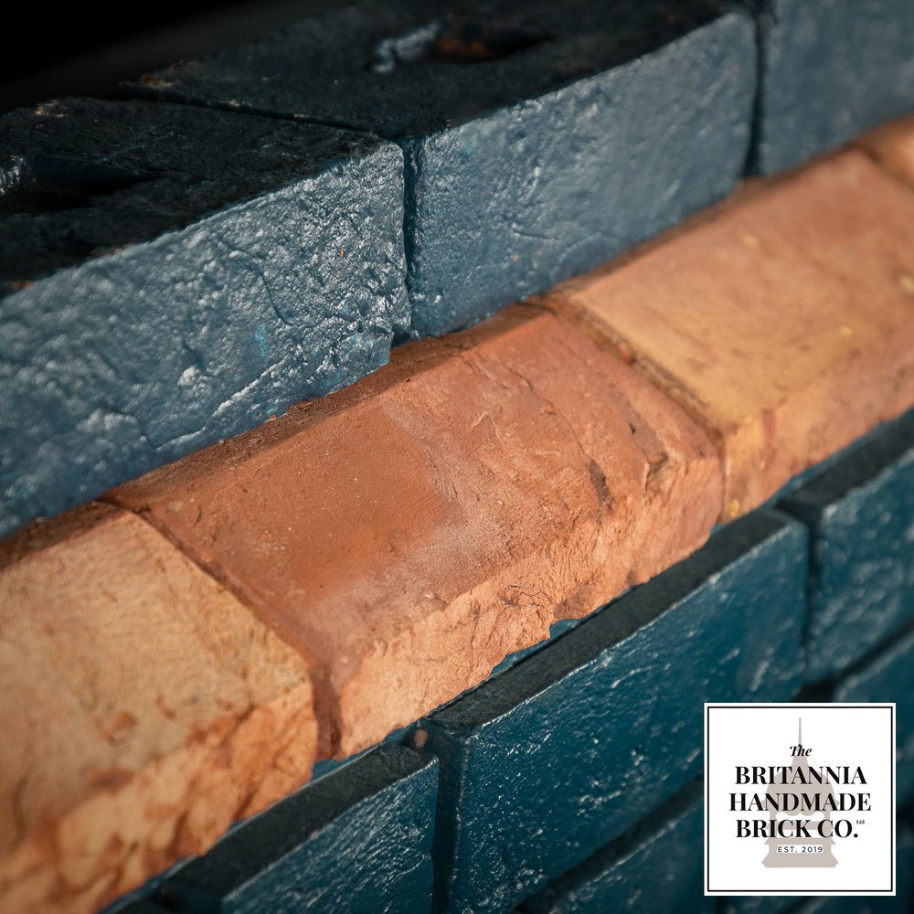 2 1/2" Plinth Stretcher Handmade Red Brick, Period Style Plinth Bricks