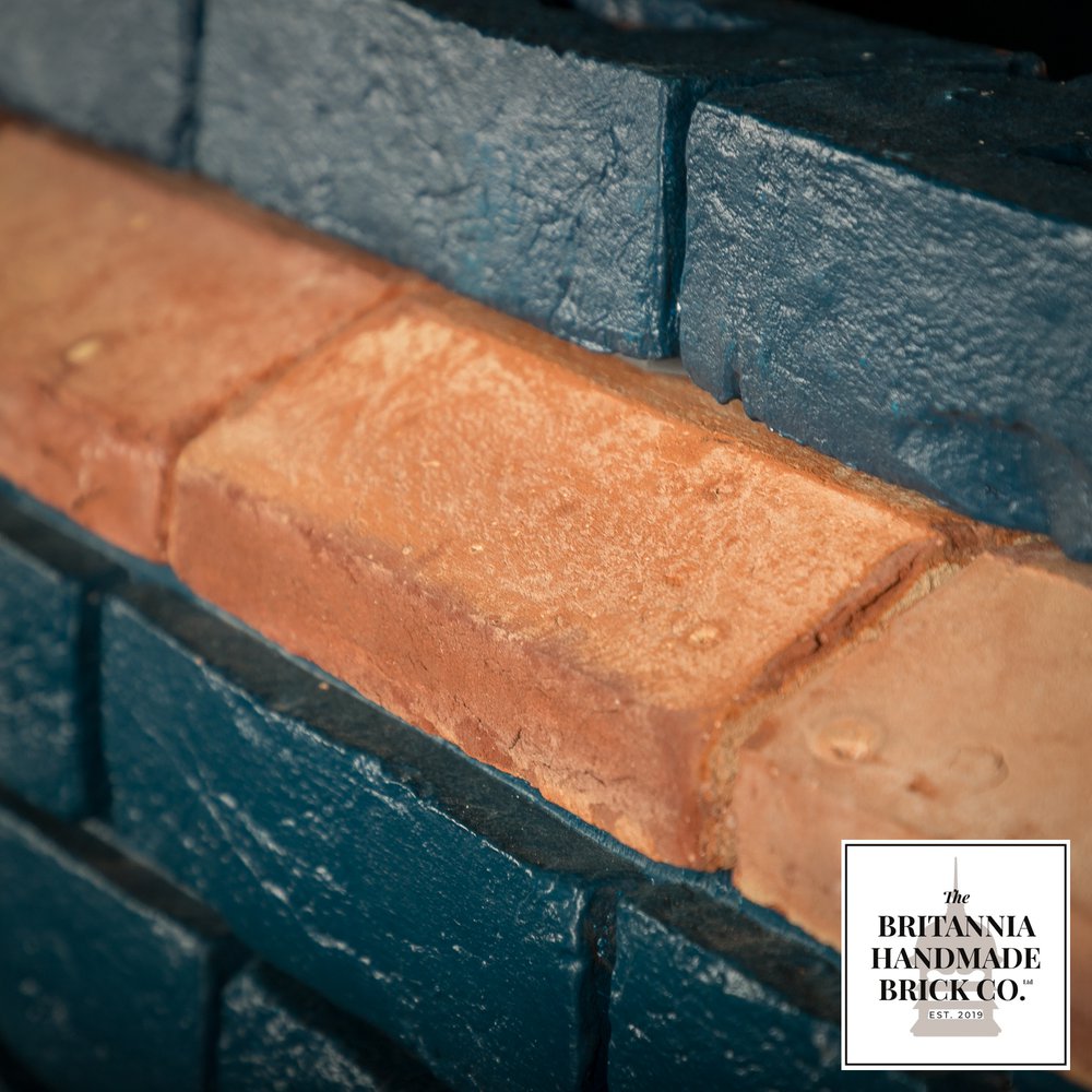 2 1/2" Plinth Stretcher Handmade Red Brick, Period Style Plinth Bricks