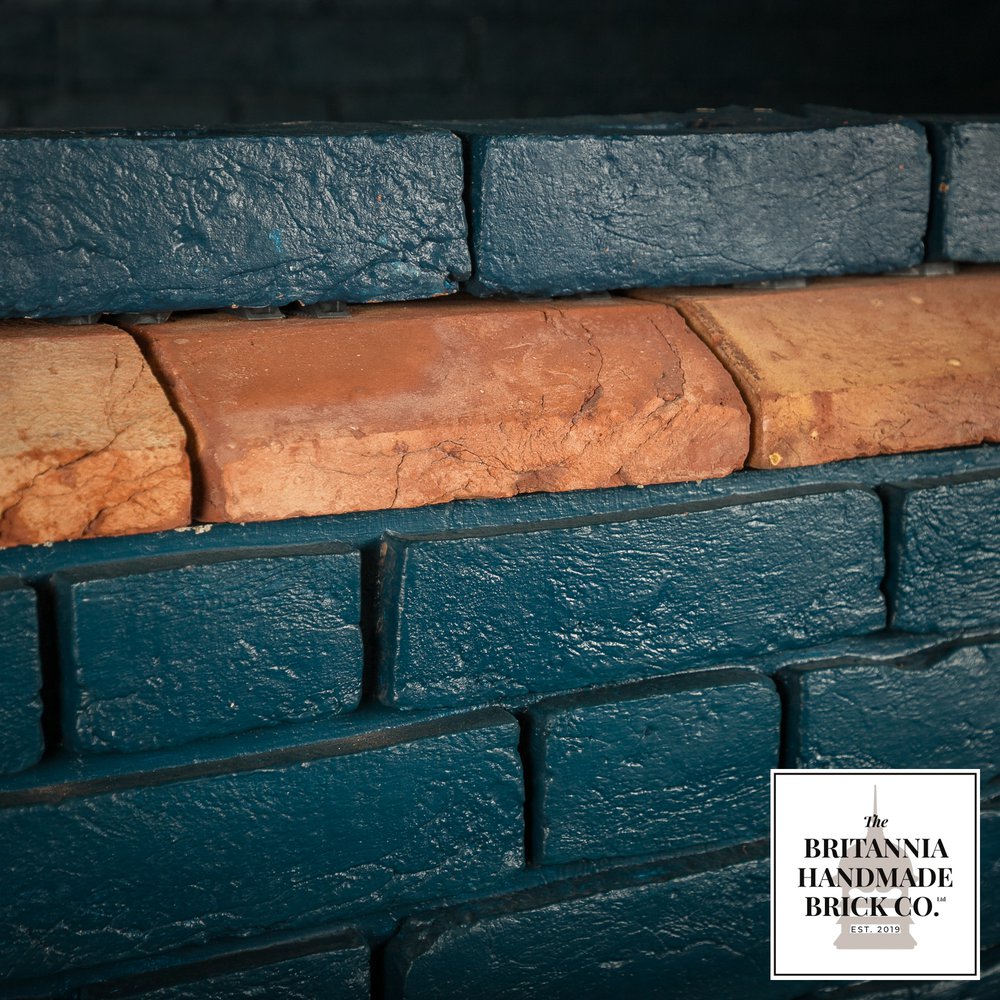 2 1/2" Plinth Stretcher Handmade Red Brick, Period Style Plinth Bricks