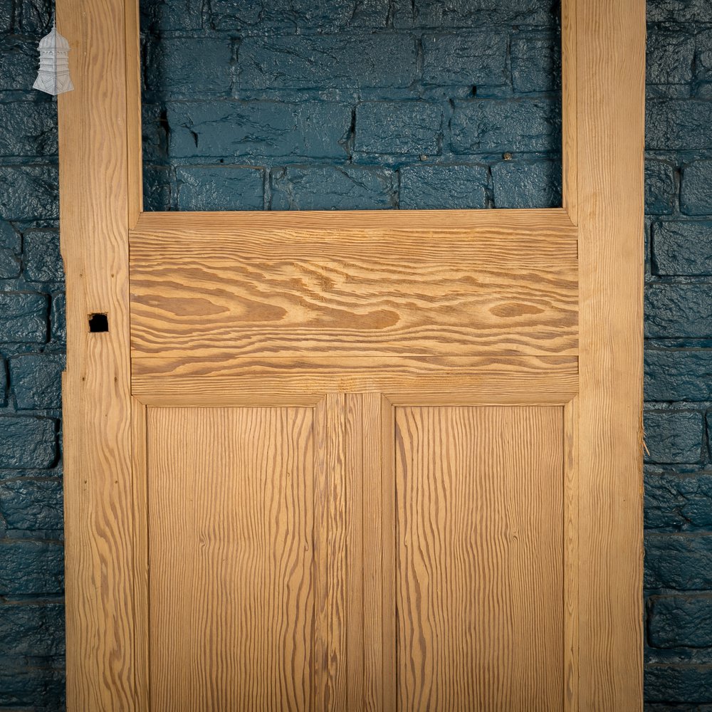 Glazed Pine Door, 3 Panel