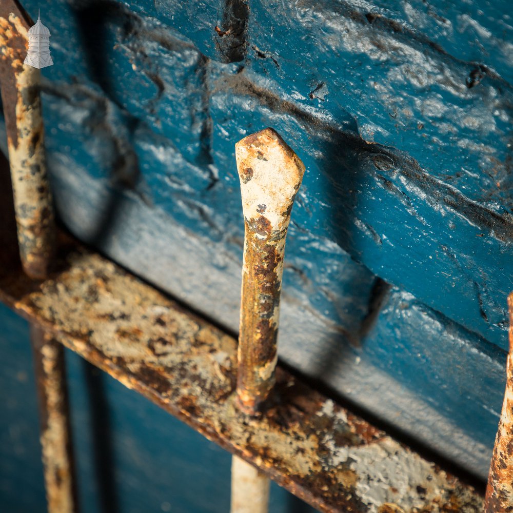 Dwarf Wall Railing, Reclaimed Wrought Iron - A run of 6.9M