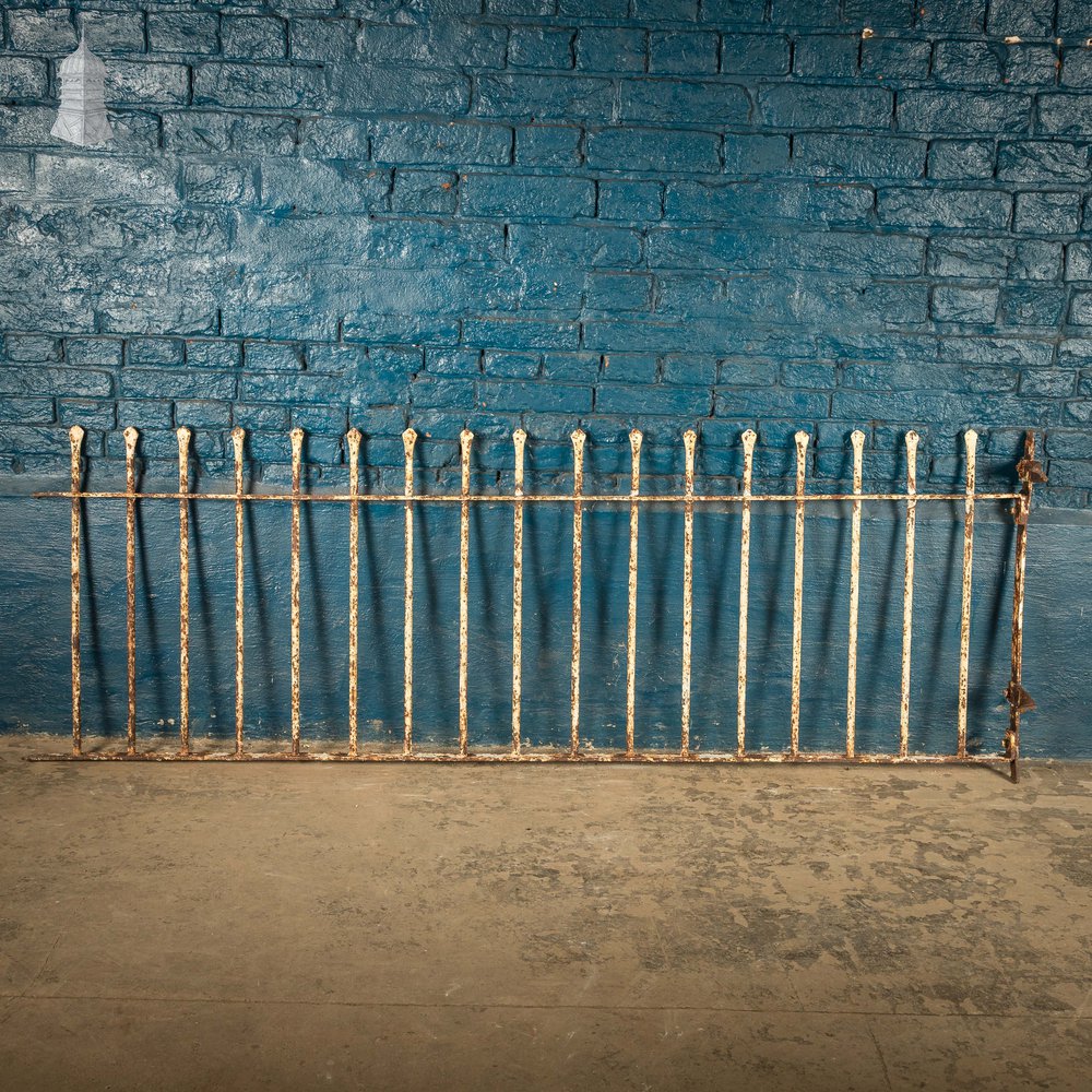 Dwarf Wall Railing, Reclaimed Wrought Iron - A run of 6.9M