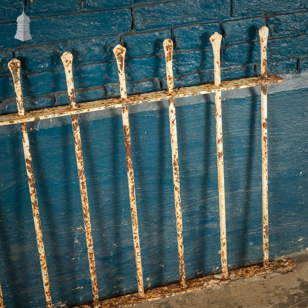 Dwarf Wall Railing, Reclaimed Wrought Iron - A run of 6.9M