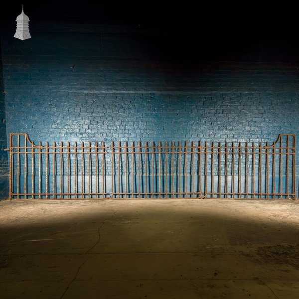 Wrought Iron Railings, Reclaimed Perimeter Railing - A Run of 5.7M