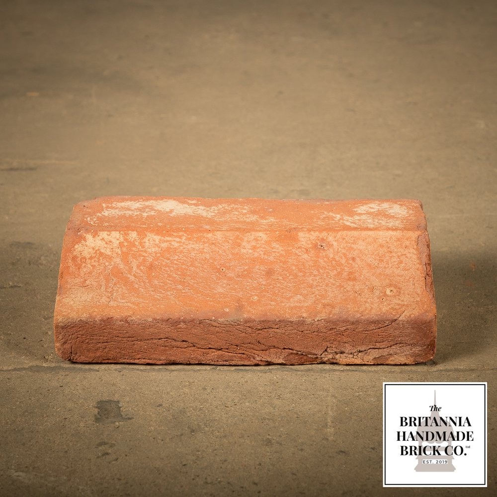 2 1/2" Plinth Stretcher Handmade Red Brick, Period Style Plinth Bricks