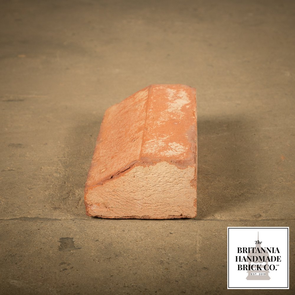 2 1/2" Plinth Stretcher Handmade Red Brick, Period Style Plinth Bricks