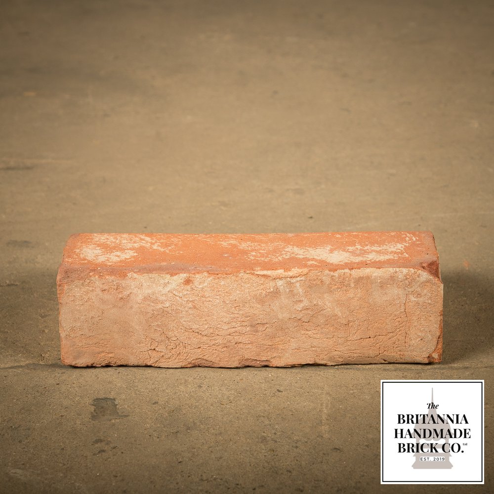 2 1/2" Plinth Stretcher Handmade Red Brick, Period Style Plinth Bricks