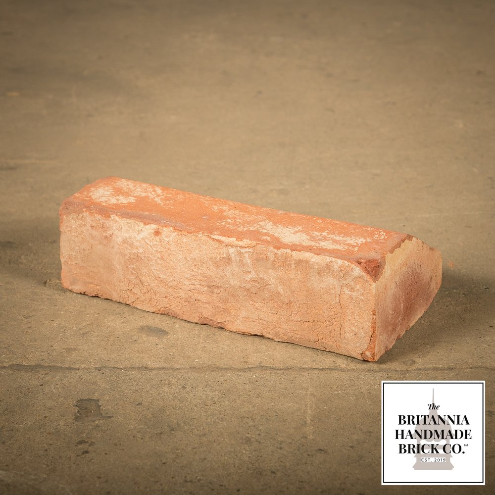 2 1/2" Plinth Stretcher Handmade Red Brick, Period Style Plinth Bricks