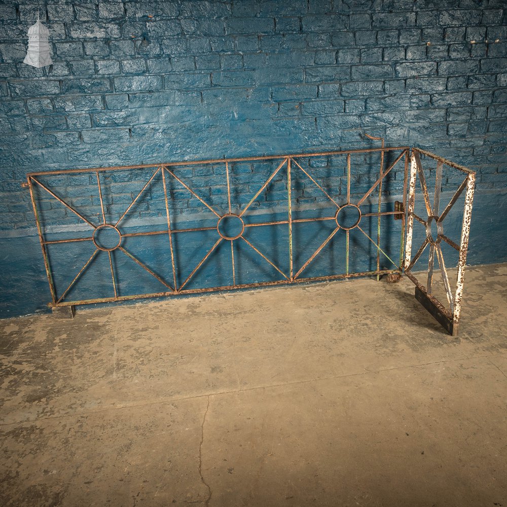 Asymmetric Double Gate, Reclaimed Pedestrian and Driveway Gate