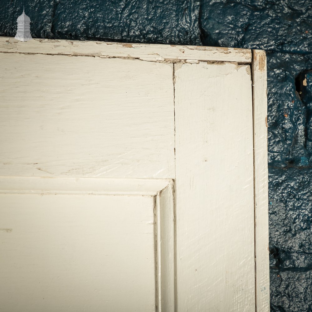 Moulded 4-panel Door, Distressed White Painted Finish
