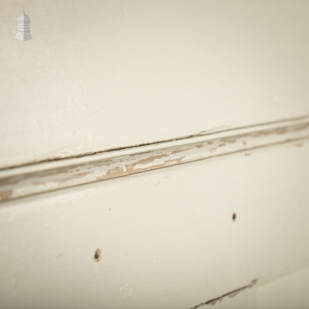 Moulded 4-panel Door, Distressed White Painted Finish
