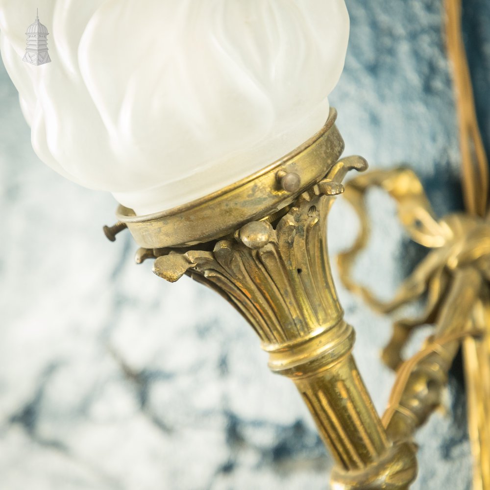 Neoclassical Wall Sconce, Ceremonial Torch Design Lamp