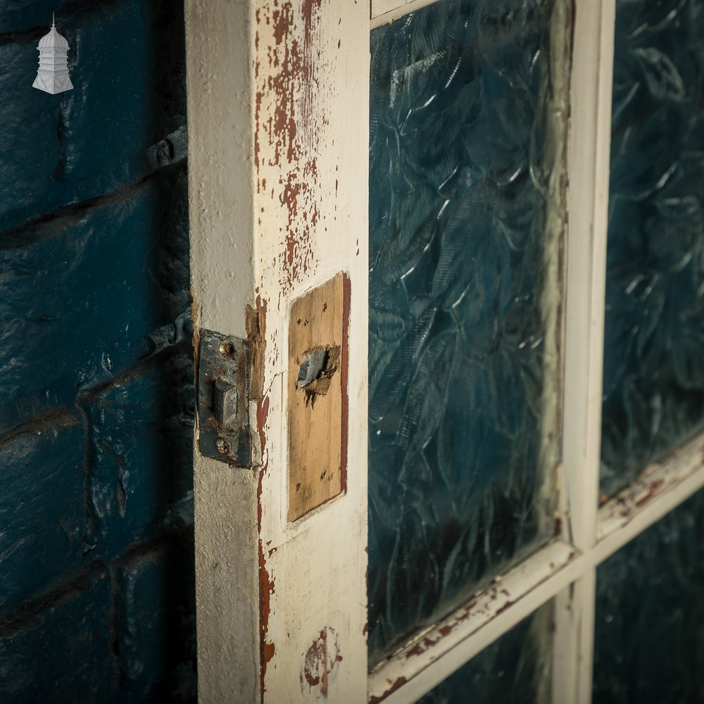 Glazed Patio Door – Distressed White Pine