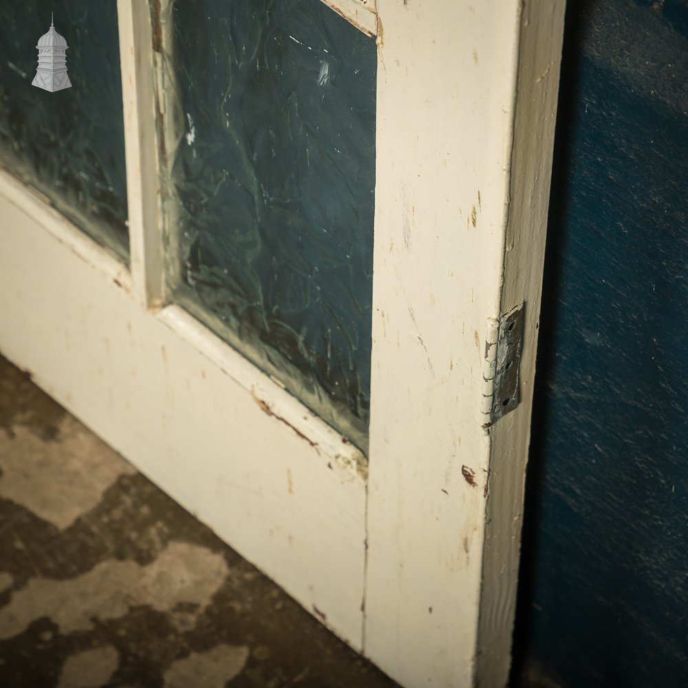 Glazed Patio Door – Distressed White Pine