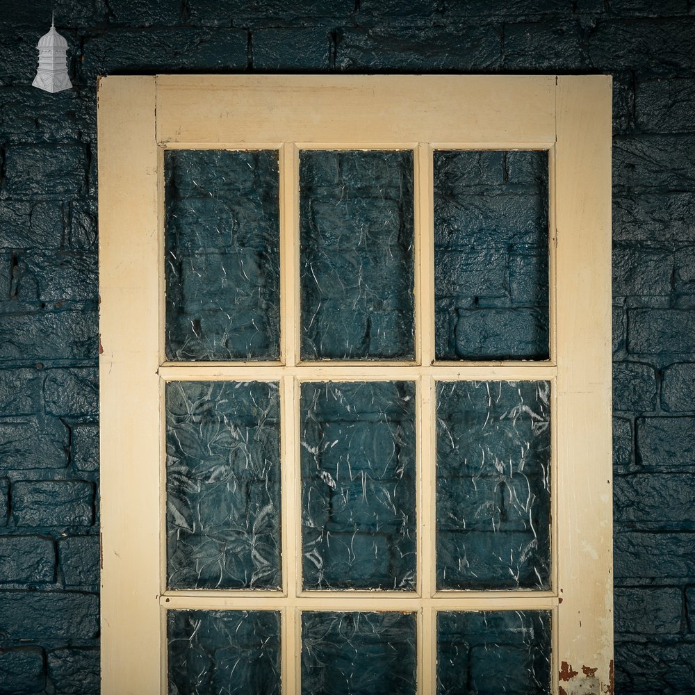 Glazed Patio Door – Distressed White Pine