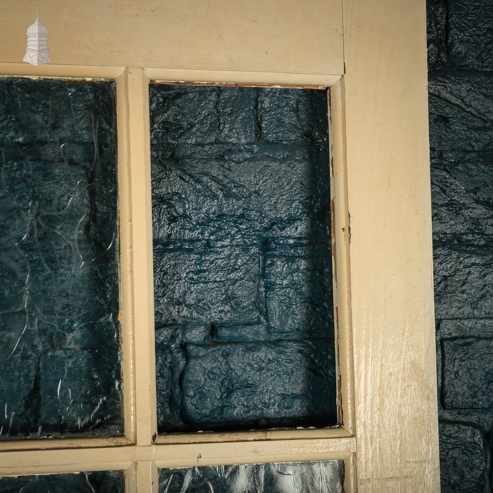 Glazed Patio Door – Distressed White Pine