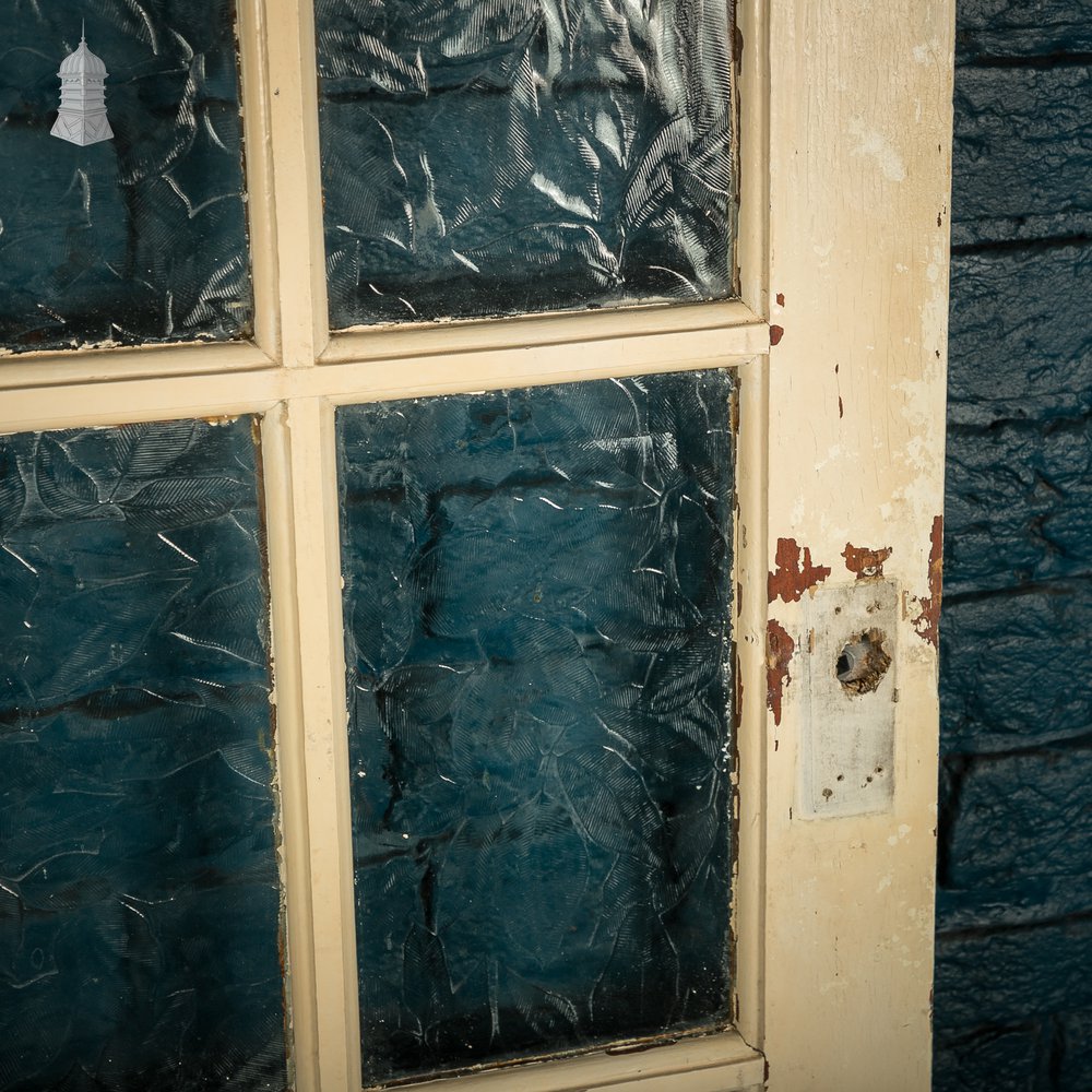 Glazed Patio Door – Distressed White Pine