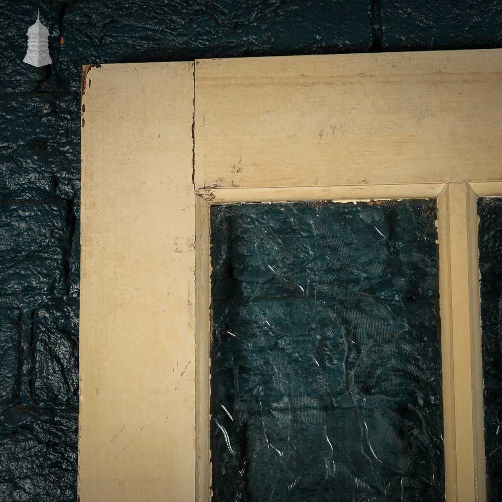 Glazed Patio Door – Distressed White Pine