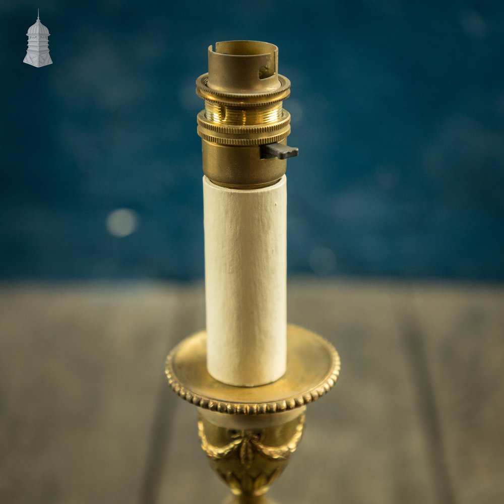 Empire Table Lamp, Converted Candlestick
