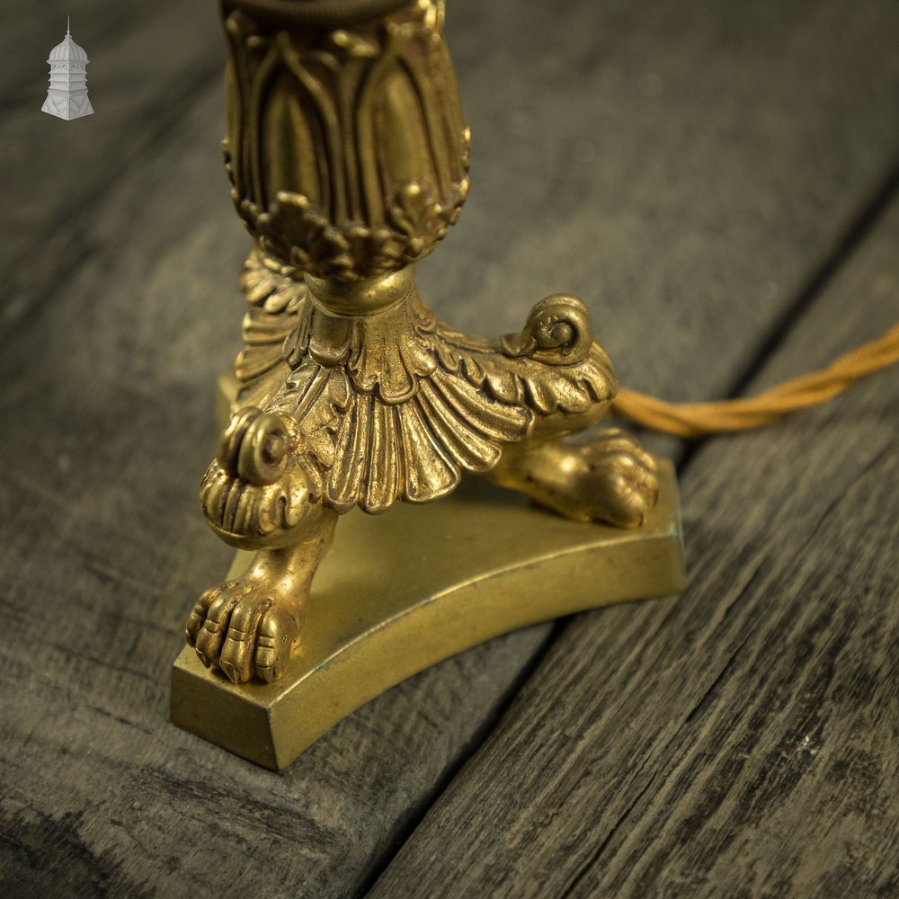 Regency Style Lamp. Converted Candlestick Table Lamp