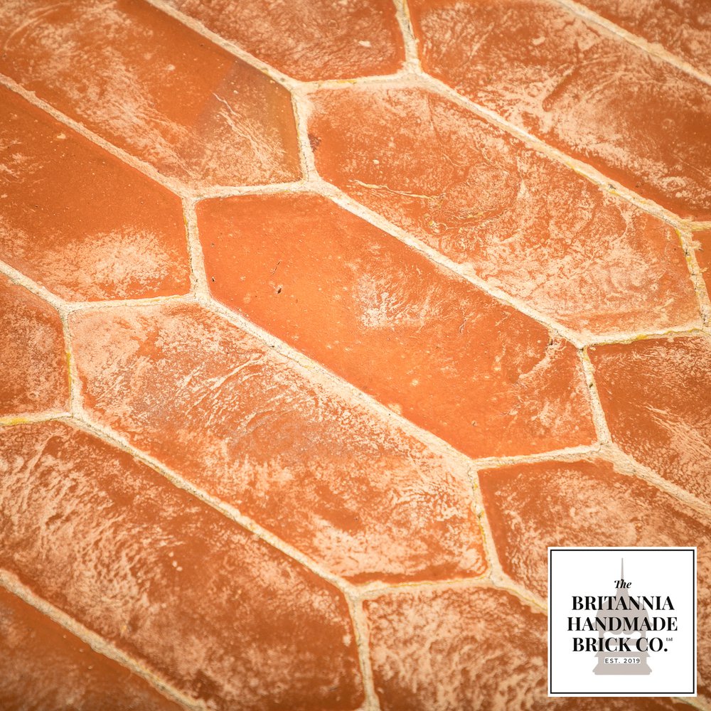 Handmade Red Floor Brick, Tessellating Polygon