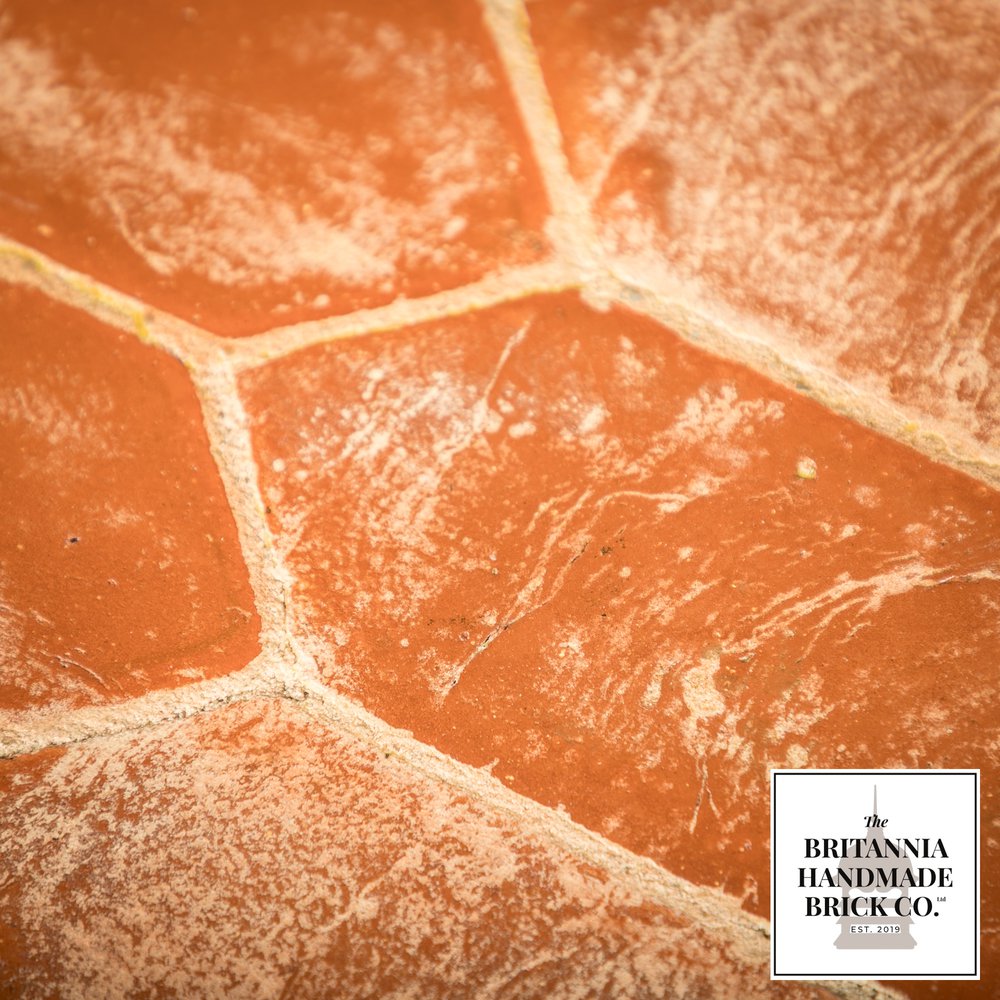 Handmade Red Floor Brick, Tessellating Polygon