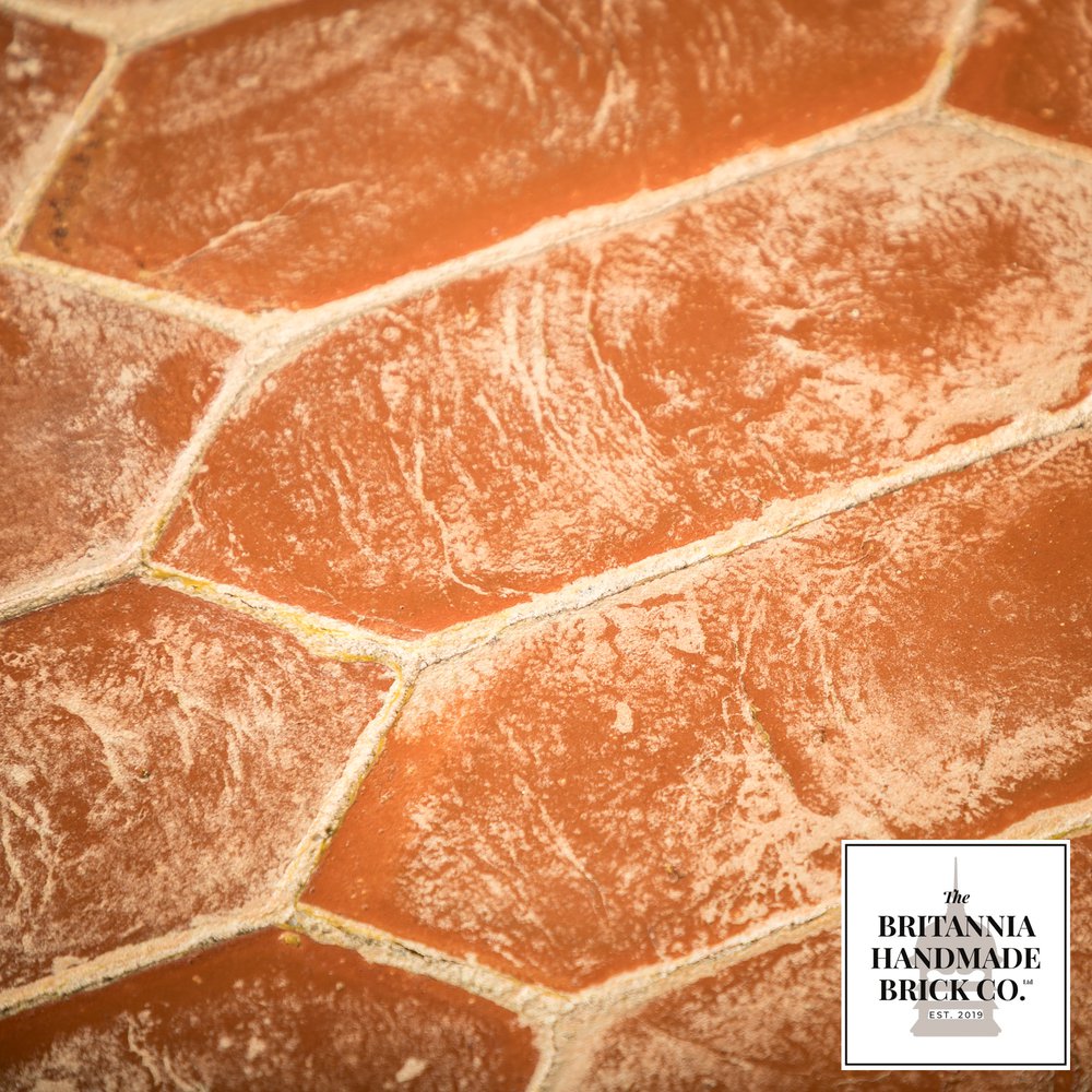 Handmade Red Floor Brick, Tessellating Polygon
