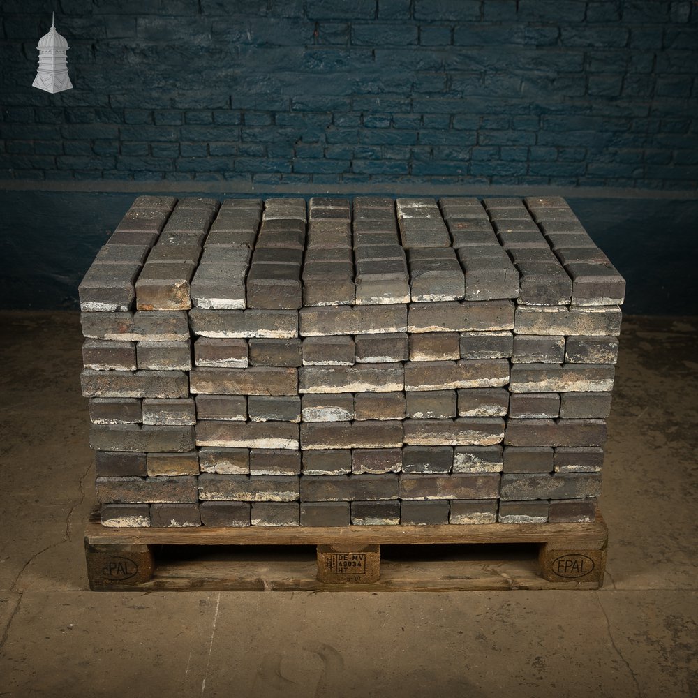 Reclaimed Stable Bricks, Staffordshire Blue 2 Block, 270 Pavers