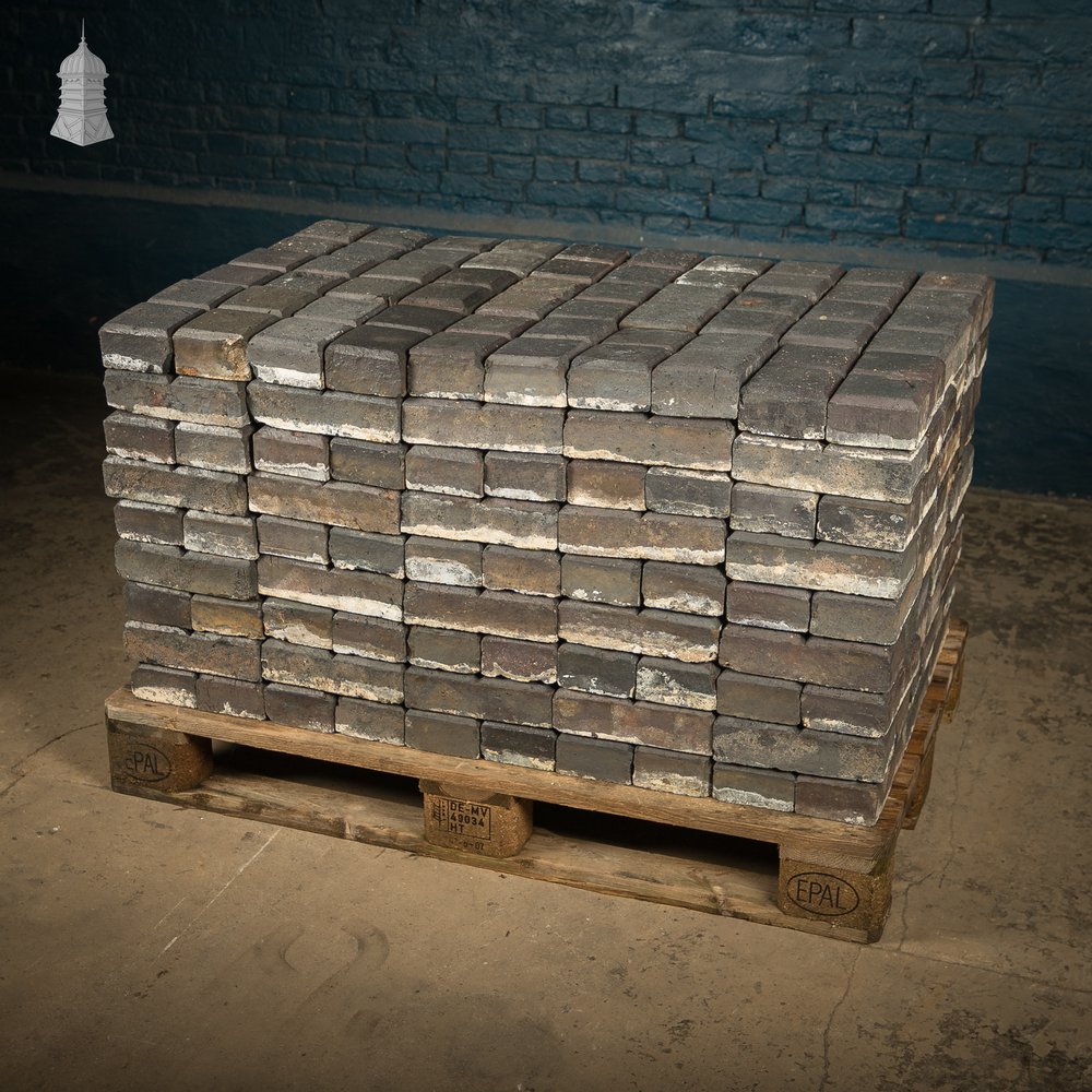 Reclaimed Stable Bricks, Staffordshire Blue 2 Block, 270 Pavers