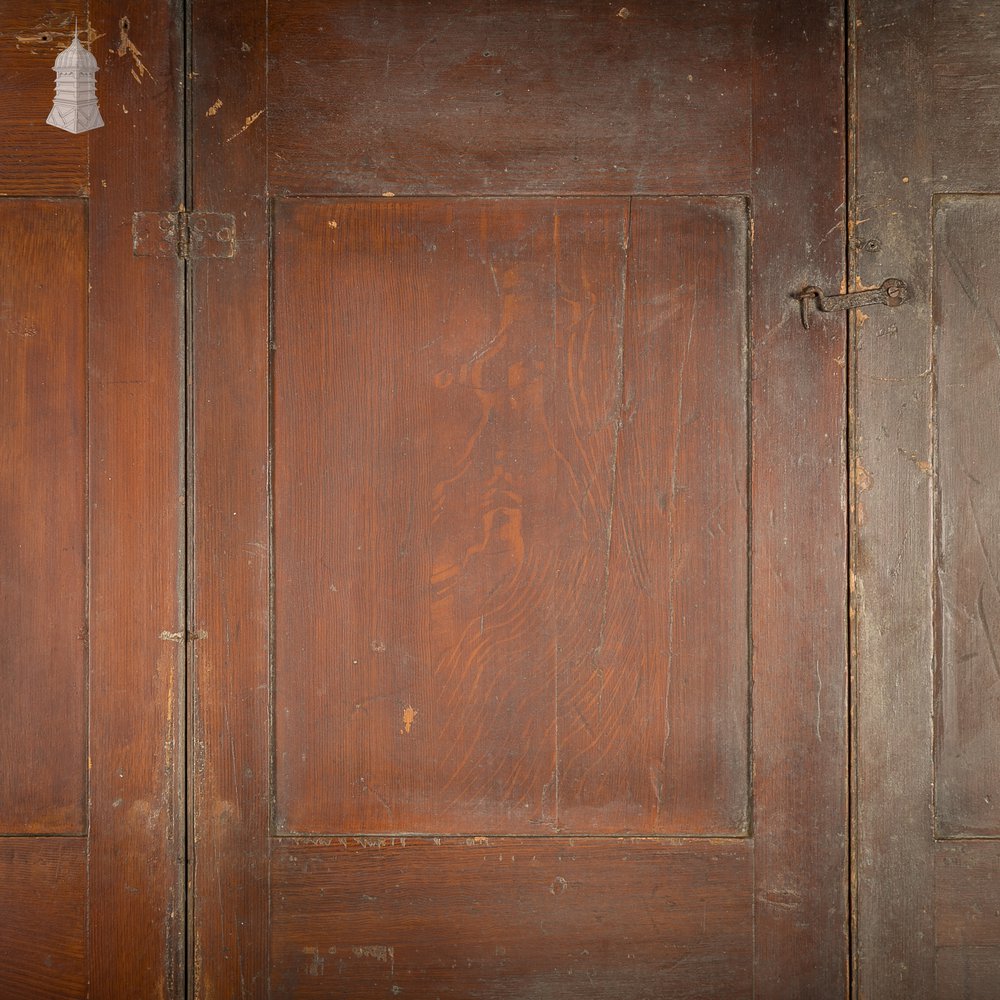 Tri-Fold Wooden Shutters, Two-Panel Design, Rustic Room Divider