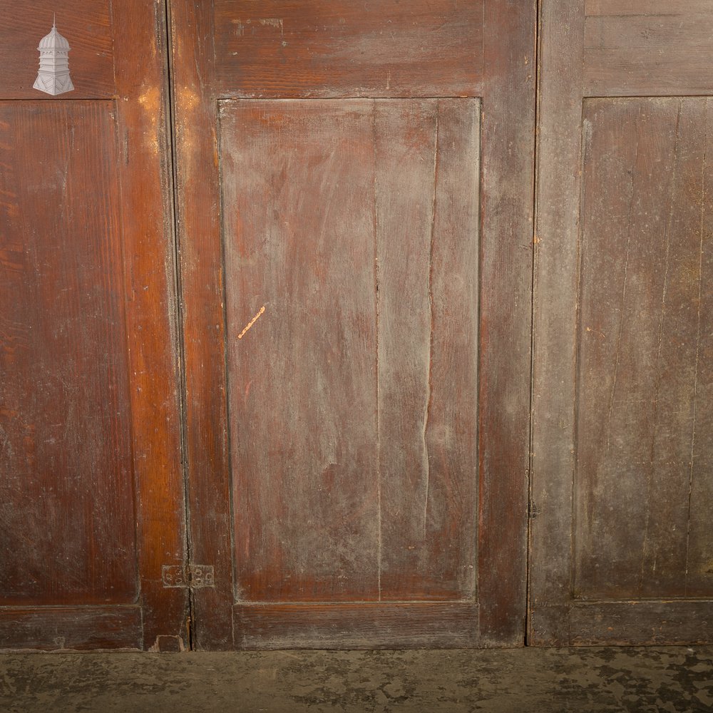 Tri-Fold Wooden Shutters, Two-Panel Design, Rustic Room Divider