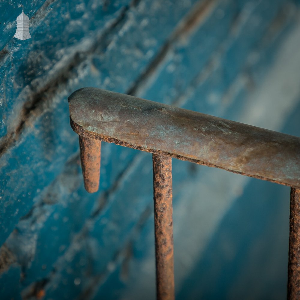 Antique Wrought Iron and Brass Nursery Fireguard