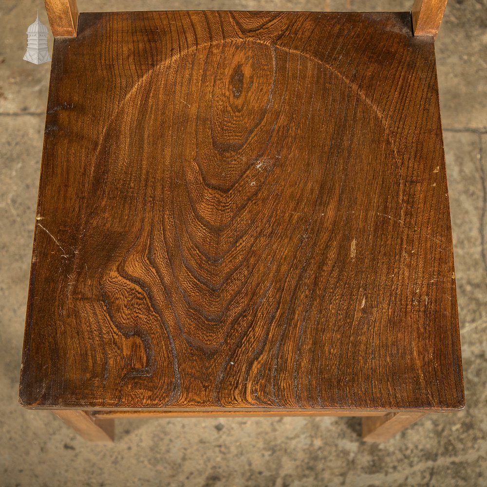Set of 6 Elm 19th C Synagogue Chairs [No. 10]