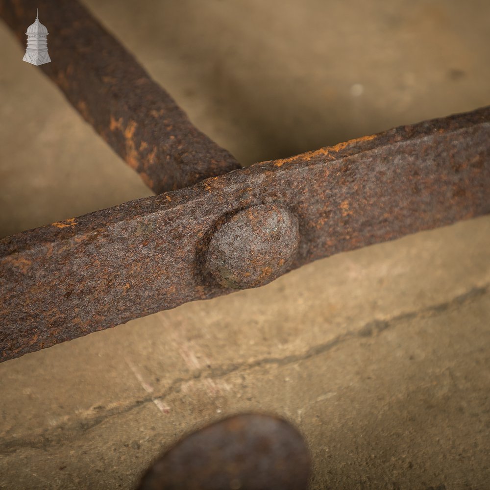 Rams Horn Wall Ties,  Set of 3 Wrought Iron Building Wall Ties