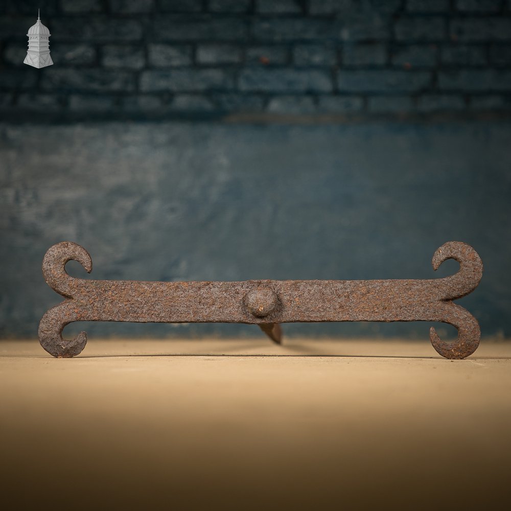 Rams Horn Wall Ties,  Set of 3 Wrought Iron Building Wall Ties