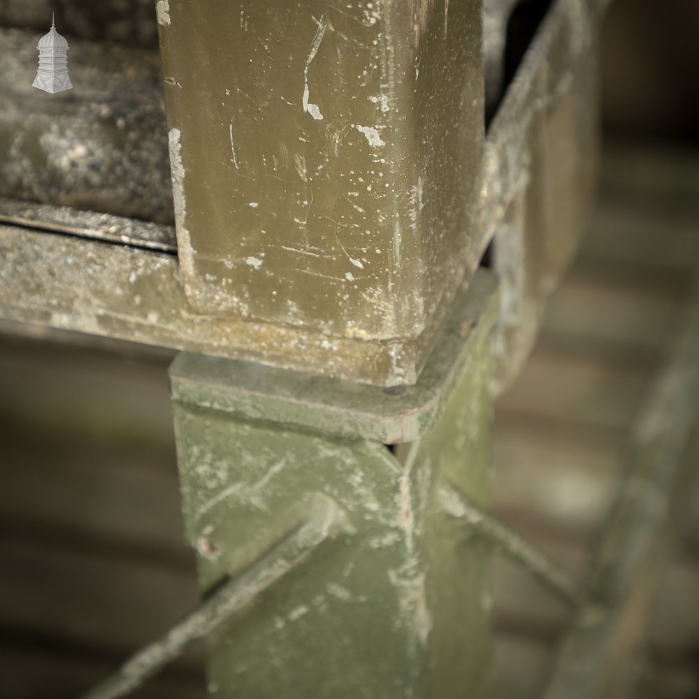 Vintage British Military Stackable Storage Stillages – SSI Schaefer 1983 – Industrial Steel Crates